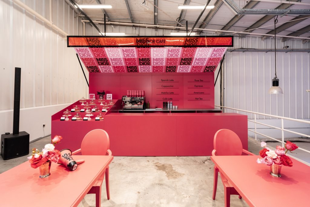 The Miss Dior Café counter at Warehouse 46, Alserkal Avenue
