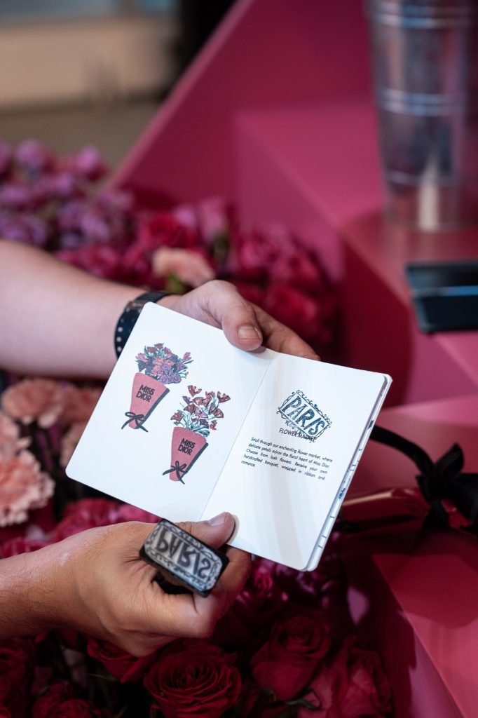 A guest's Miss Dior passport