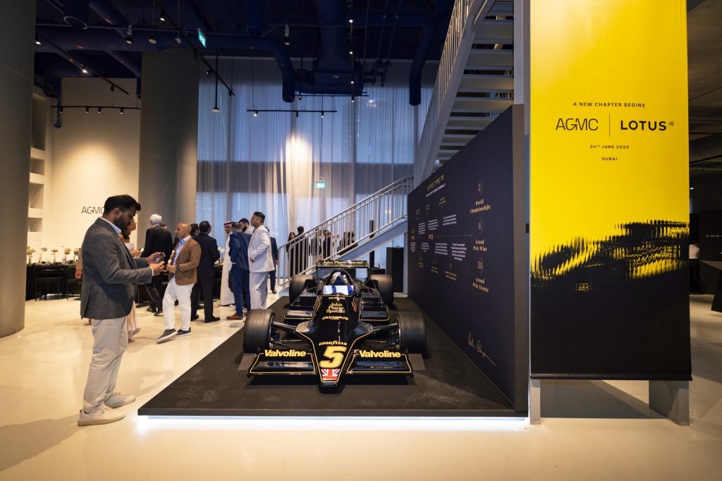 Lotus F1 car on display at the AGMC × Lotus event